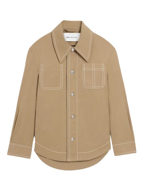 AMI ParisGiacca con bottoni Ami Paris | UJK874.CO0211A036 BEIGE TAUPE